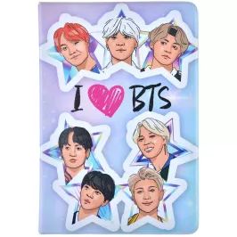 Обложка для паспорта I love BTS